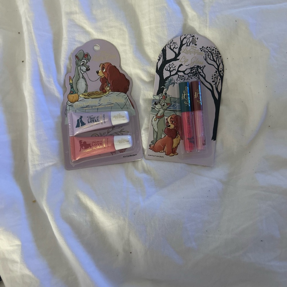 Disney Lady and the Tramp Gloss Set - Pink and Red